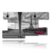 paris bilder mit rotem oldtimer - version: 9 pannelli 177x101cm