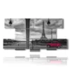 paris bilder mit rotem oldtimer - version: 8 pannelli 186x97cm