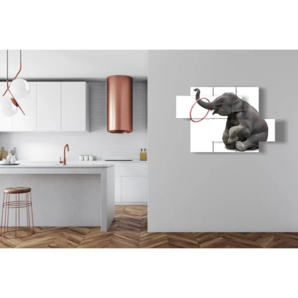 Decorations with playful elephants