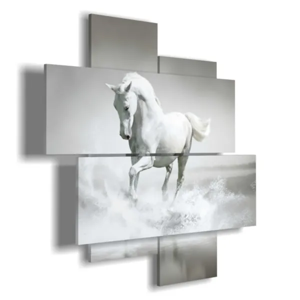 White horse painting