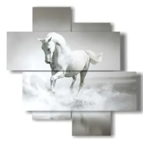 painted white horse