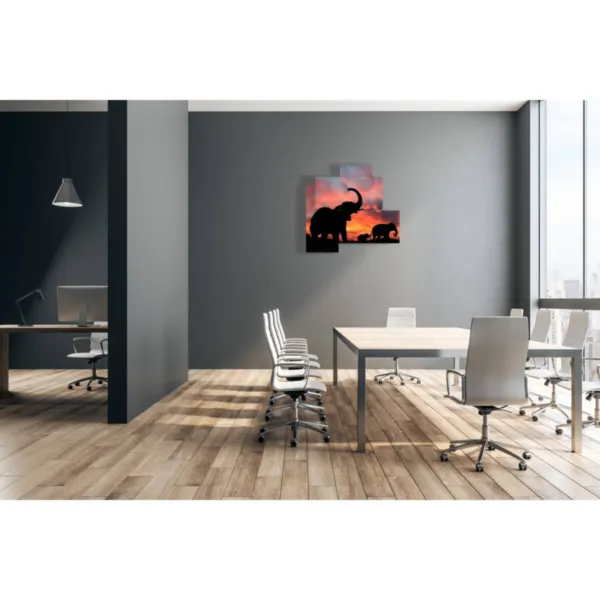 impresión elefante de perfil