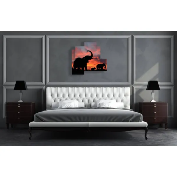 Impresiones con elefante de perfil