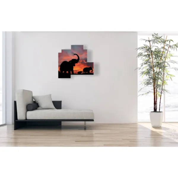 arte elefante di profilo