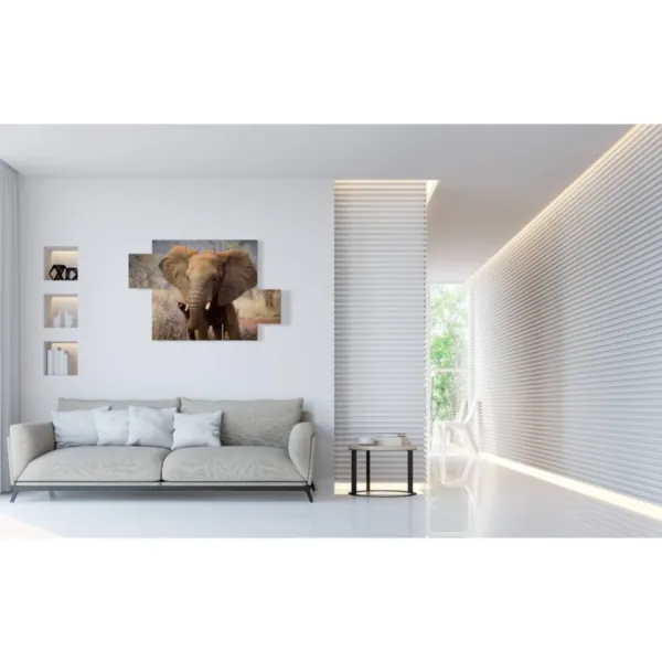 mobilier avec des éléphants tristes