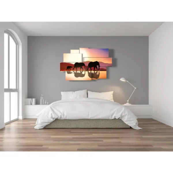 Decoración de la sala con dibujo de elefante