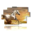 painting horse race towards the sun - version: 9 pannelli 171x108cm