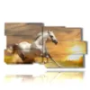 painting horse race towards the sun - version: 10 pannelli 183x100cm