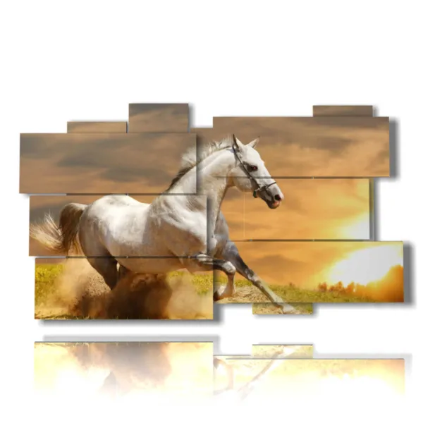 Tableau de course de chevaux