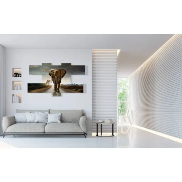 bunte Elefanten- Wanddekoration für das Wohnzimmer