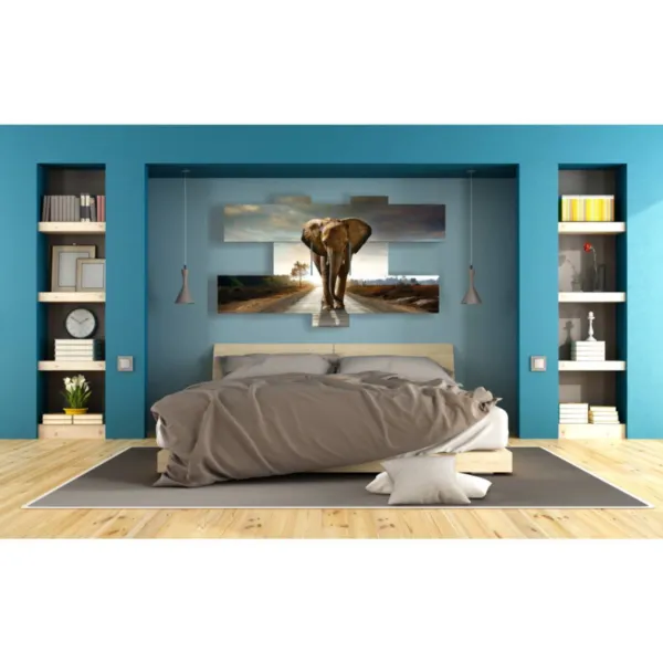 quadro moderno elefante