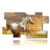 painting horse race towards the sun - version: 10 pannelli 186x105cm