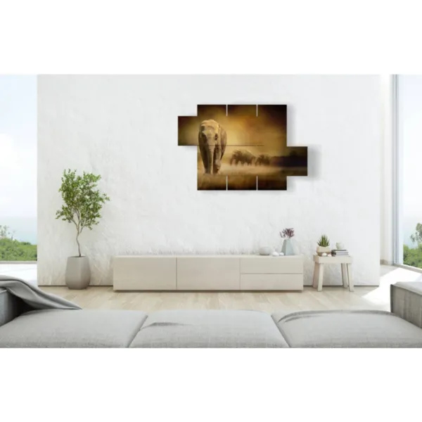 African elephant print for living room