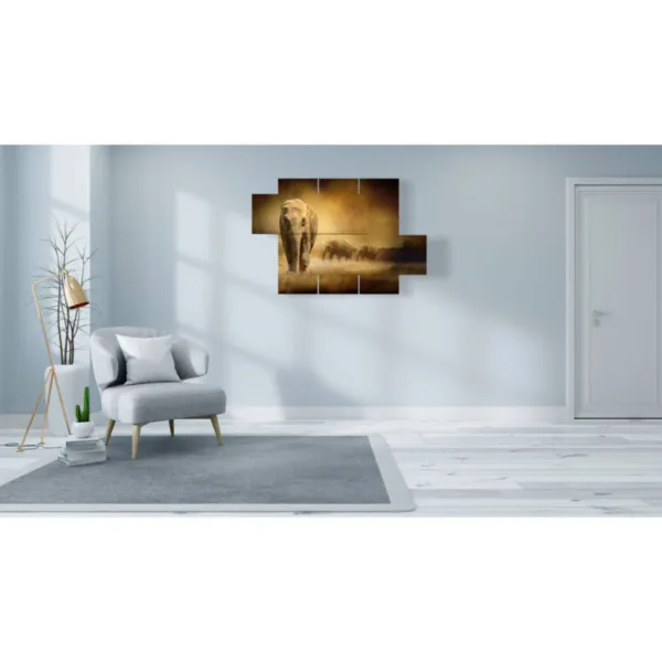 African elephant wall decoration image
