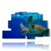 bilder mit fischen und schildkroeten - version: 9 pannelli 173x103cm