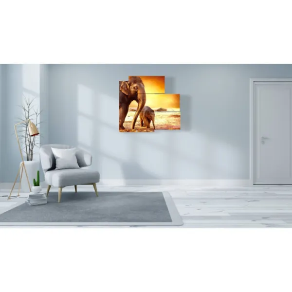 Decorations with modern elephants