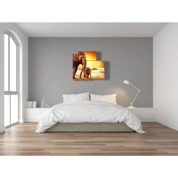 Tableaux éléphants design intérieur