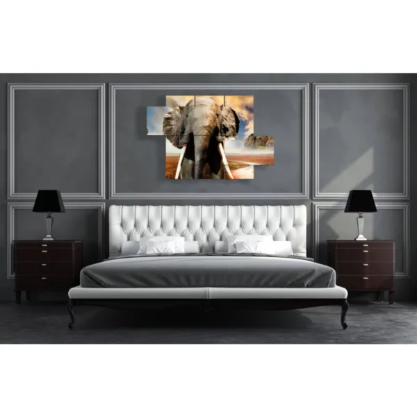 Poster with an African elephant