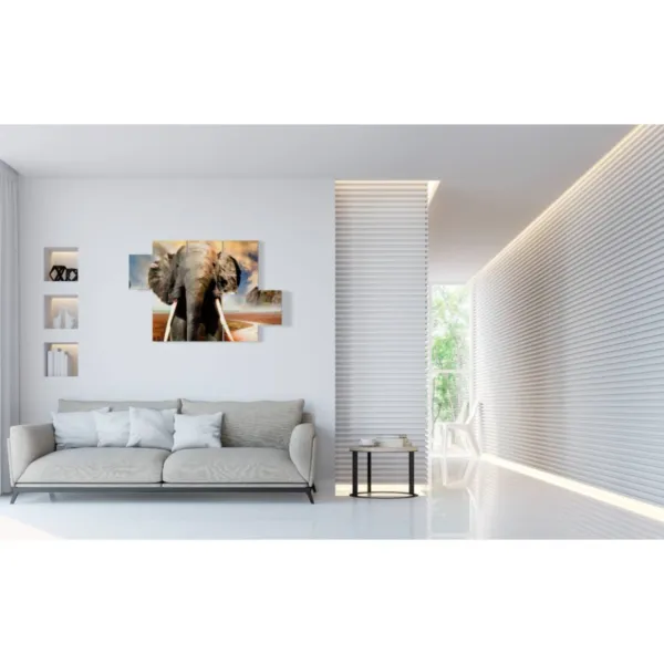 African elephant wall art