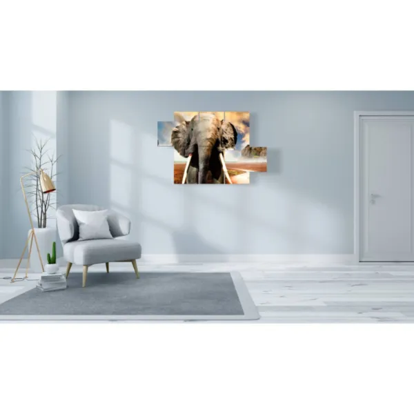 Decorations with African elephant