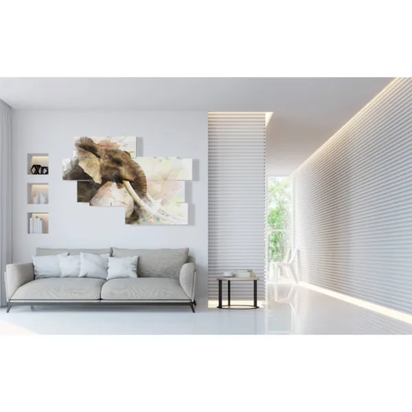 Image d''un éléphant indien mural