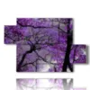 cherry blossom trees paintings - version: 5 pannelli 128x85cm