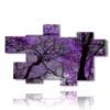 cherry blossom trees paintings - version: 7 pannelli 175x108cm