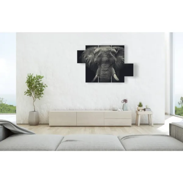 quadro elefante minimalista