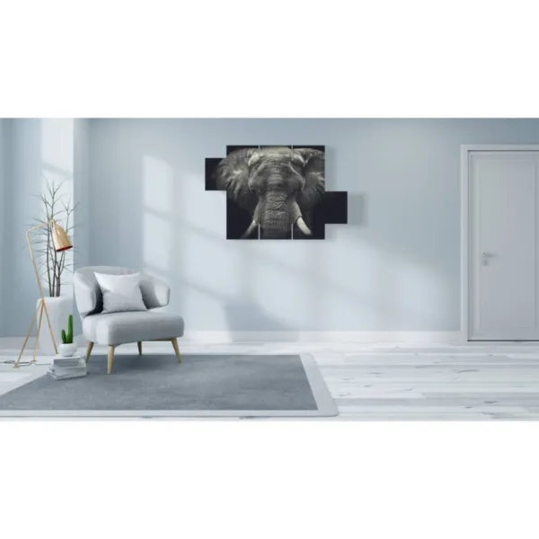 Poster with a stylized elephant.