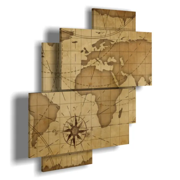 Peinture, carte du monde