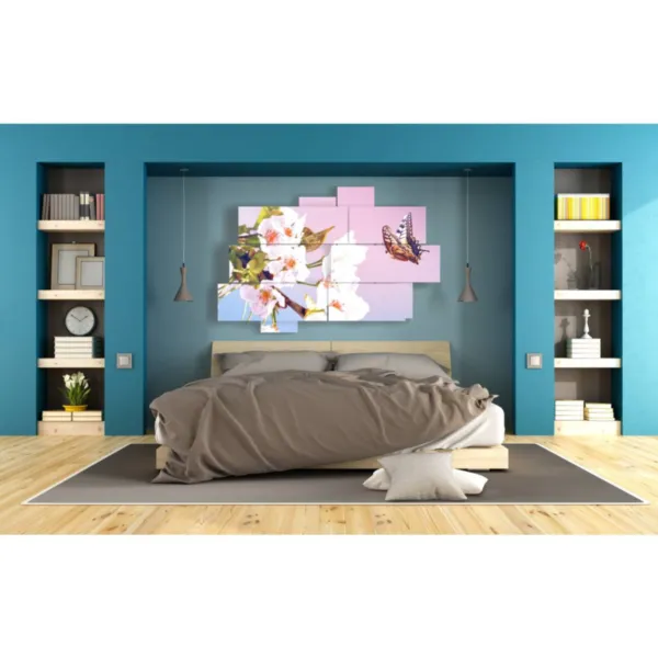 Prints with butterflies and flowers