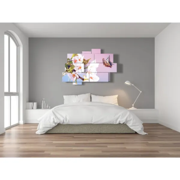 abstract art with butterflies