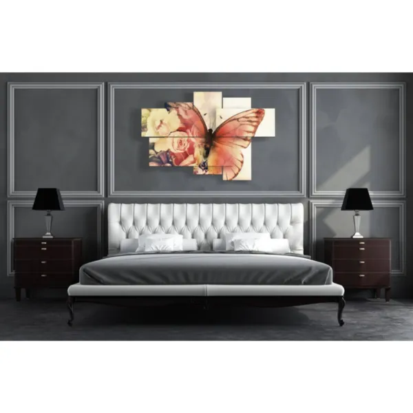 Impression de papillons abstraits