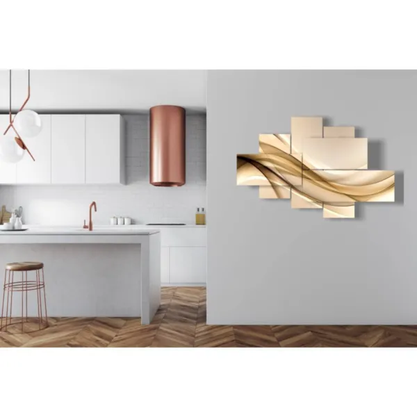 tableaux en velours beige