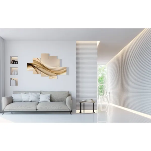 quadri moderni in tessuto beige