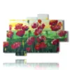 bild mit bildern von gemalten mohnblumen - version: 10 pannelli 173x114cm