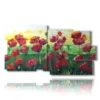 painting with pictures of painted poppies - version: 10 pannelli 183x100cm