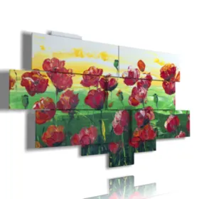 Paintings with poppies.