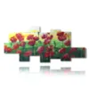 painting with pictures of painted poppies - version: 10 pannelli 232x104cm