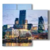 london bilder finanzviertel - version: 4 pannelli 91x85cm