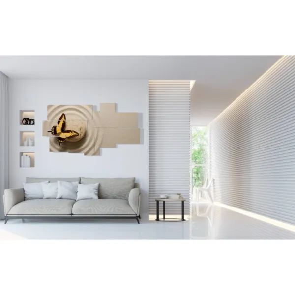 Drucke die Schmetterlinge.