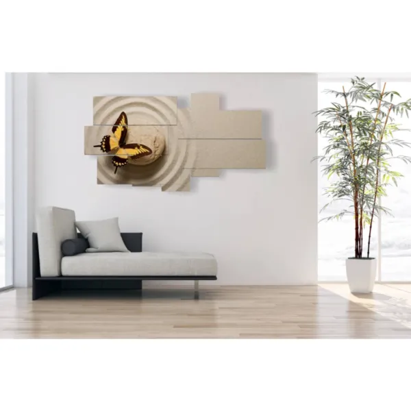 Les décorations, ce sont les papillons.