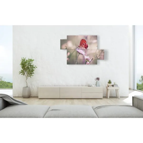 Red butterfly paintings