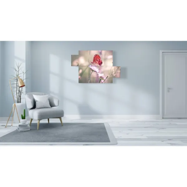 Decoración de mariposas rojas