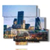 london cuadros financial district - version: 6 pannelli 113x99cm