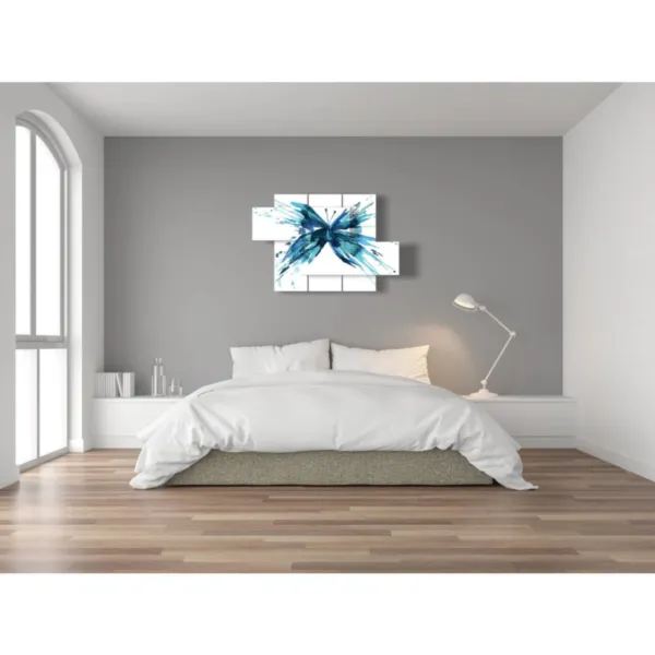 tableaux avec papillons stylisés muraux