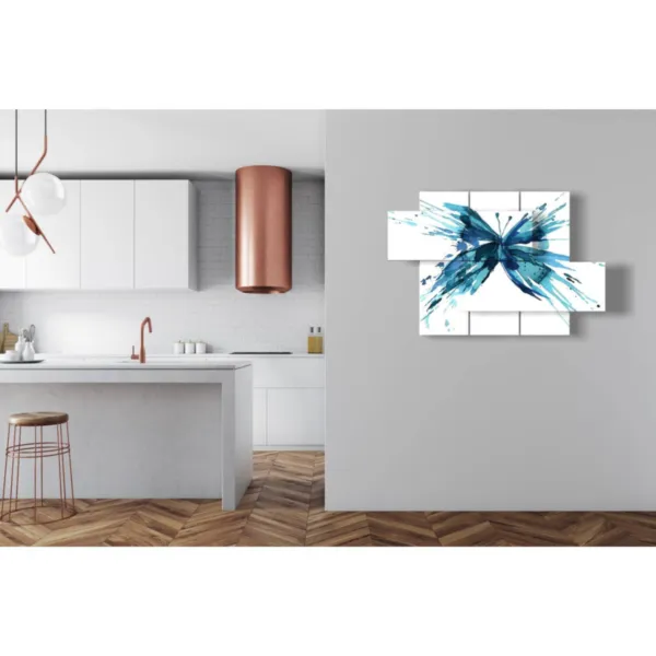 Decorations with stylized butterflies.