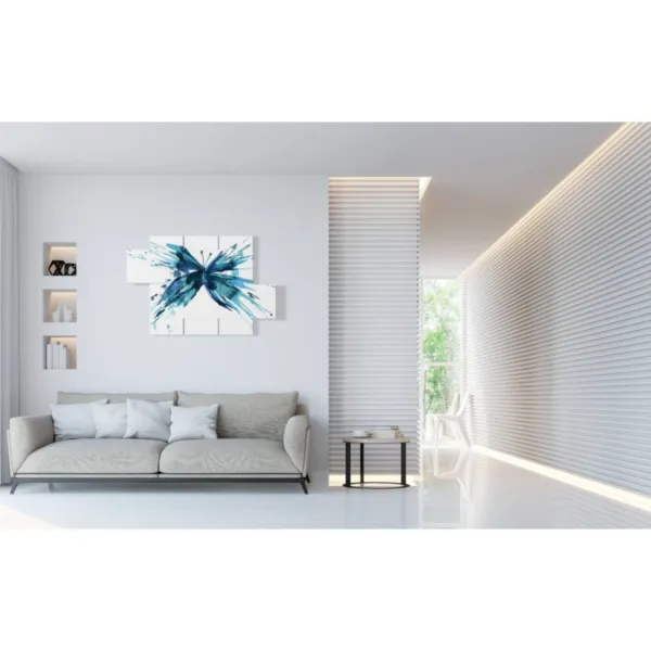 Abstract paintings with butterflies