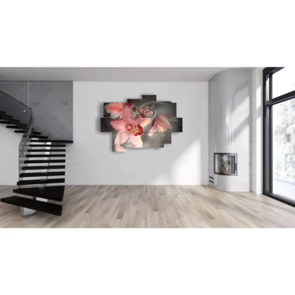 Tableaux de fleurs et d''images de papillons pour la décoration 