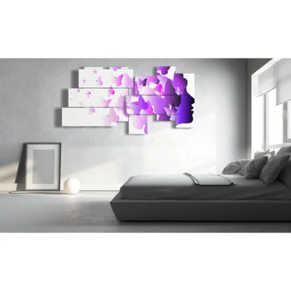 Design intérieur avec des papillons